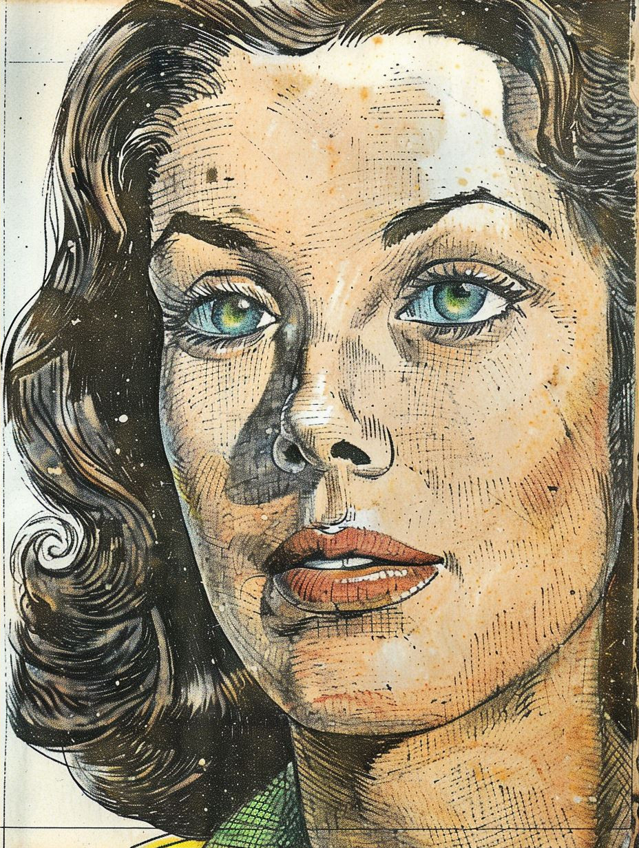 Ethereal Mixed Media Portraiture Study - Image 2