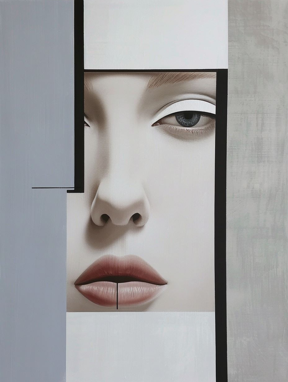 Fragmented Elegance in Pale Tones - Image 3