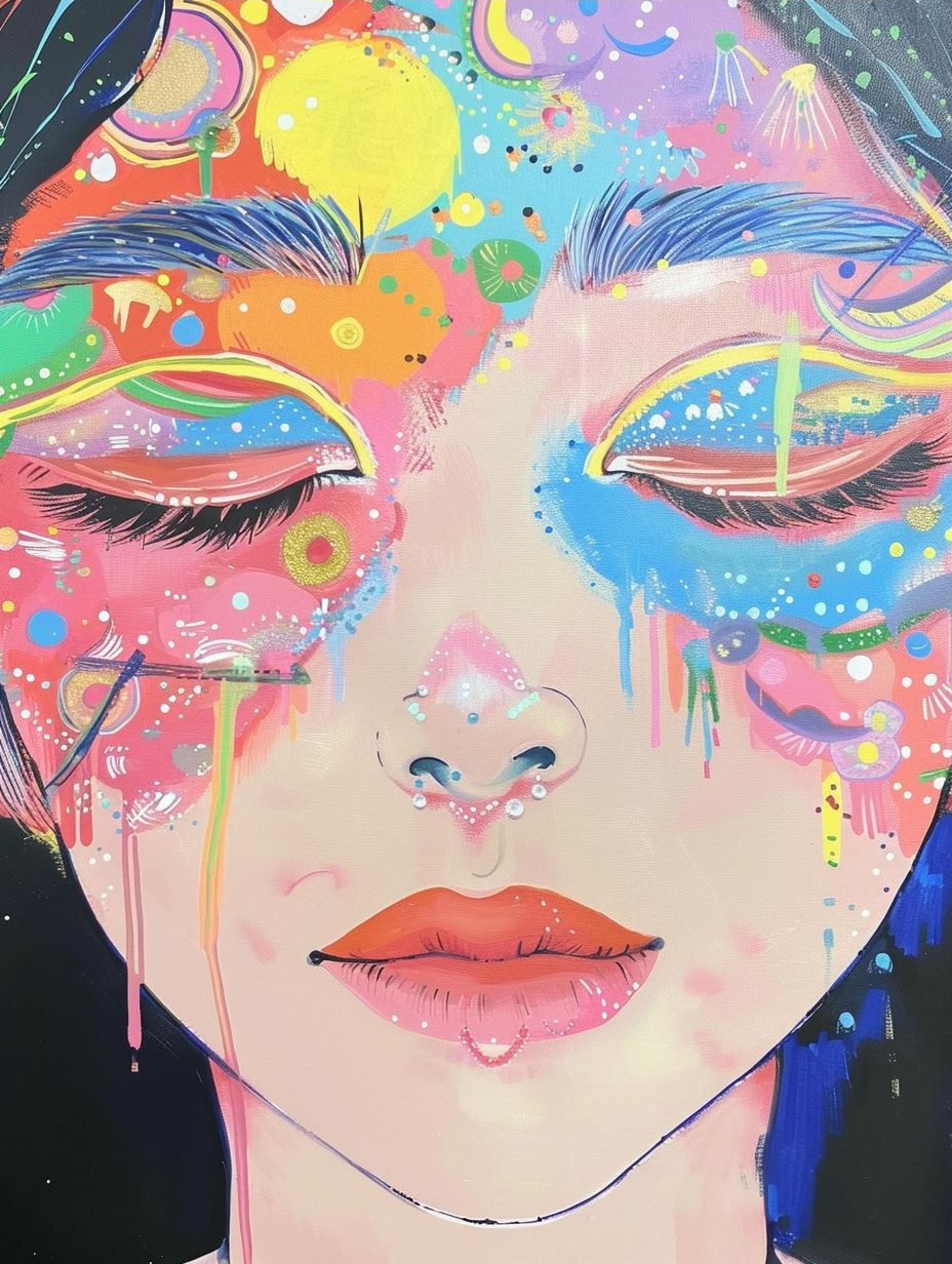 Ethereal Prism Portrait Art - Image 3