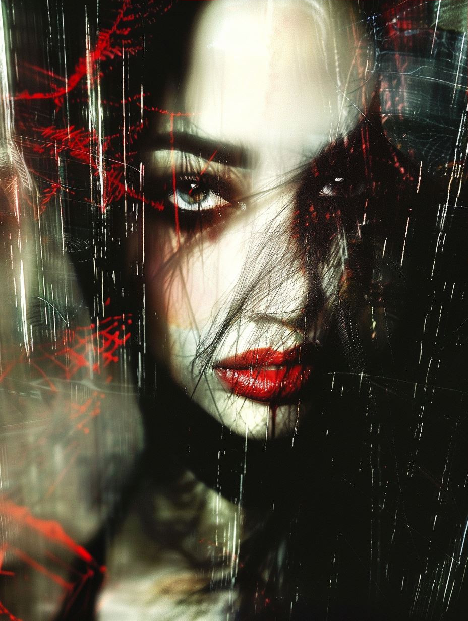 Digital Fragmented Crimson Vision - Image 3