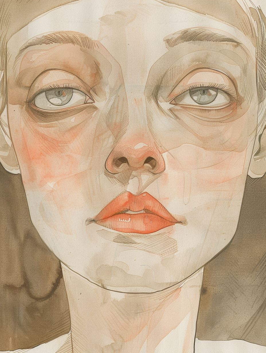 Ethereal Gazes in Watercolor - Image 3