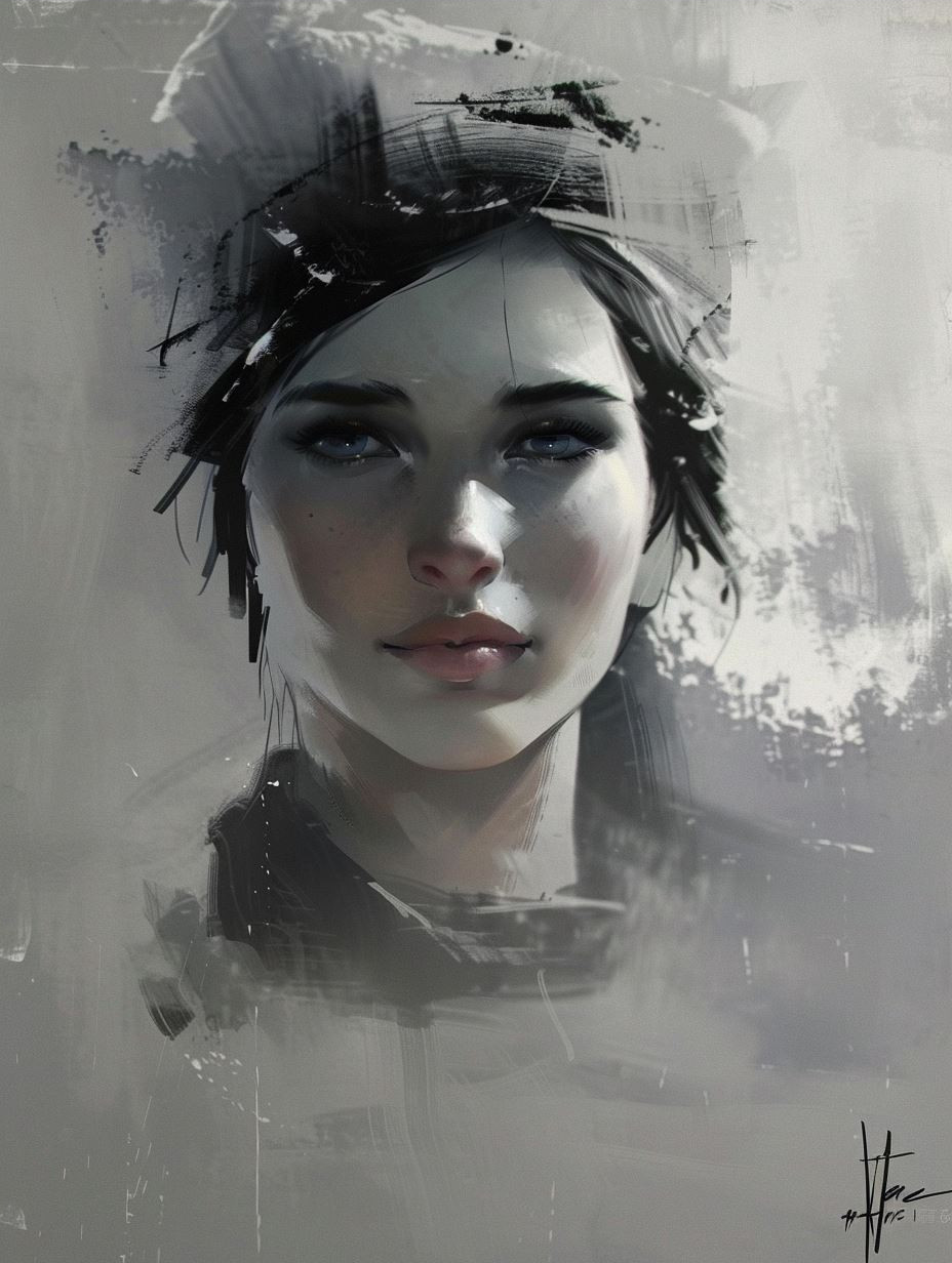 Ethereal Portraits in Digital Mist - Image 4