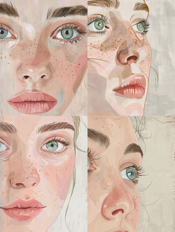 Ethereal Freckled Portrait Studies