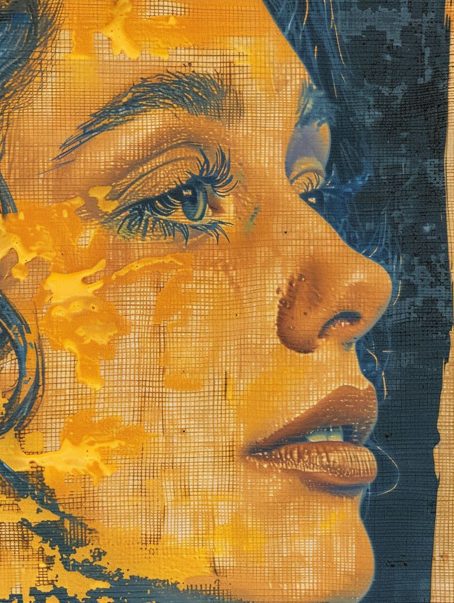 Golden Hues Impressionist Portraiture - Image 3