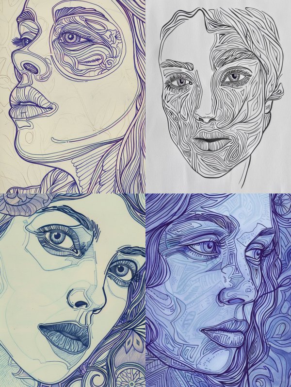 Violet PsychedelicContours