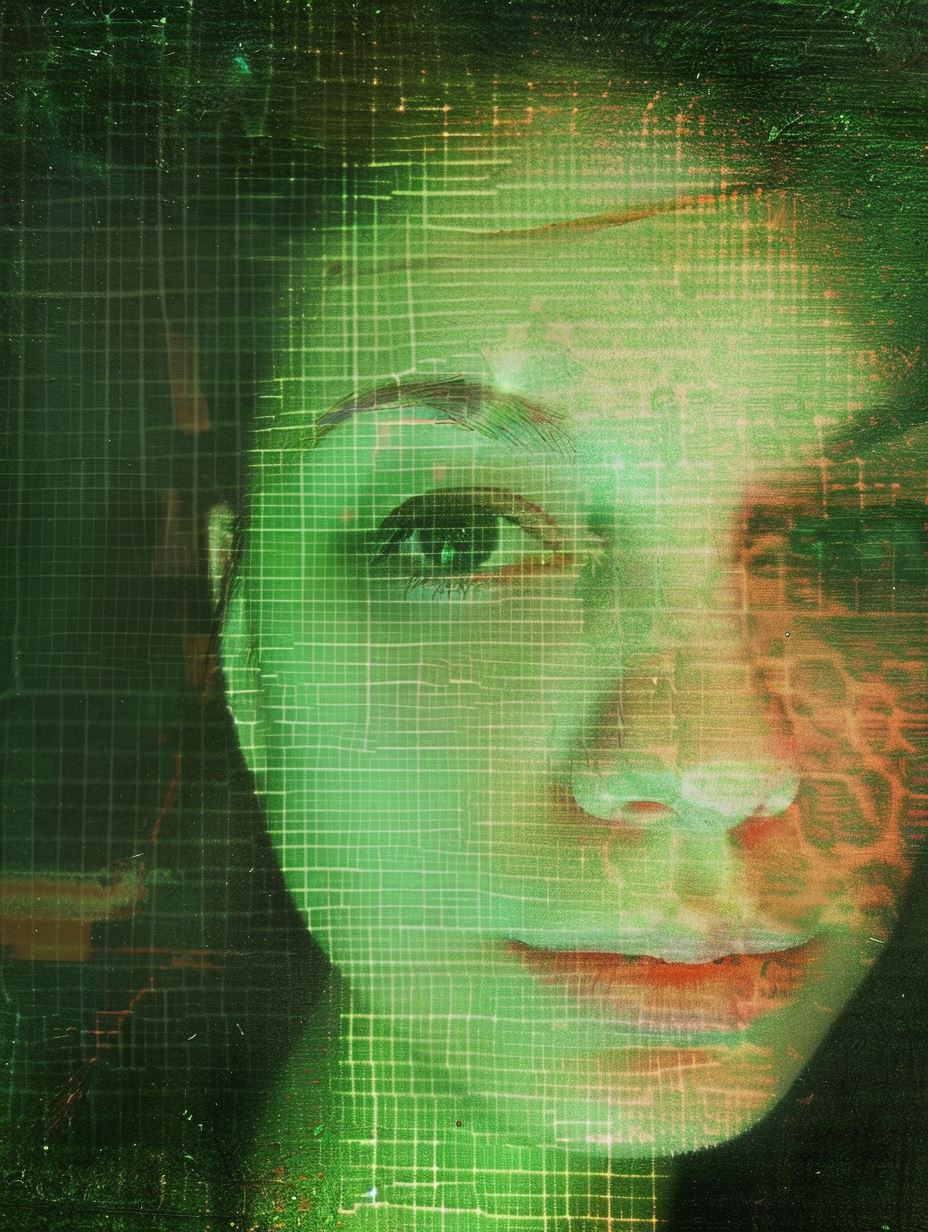 Digital Ghost in Green Glitch - Image 4