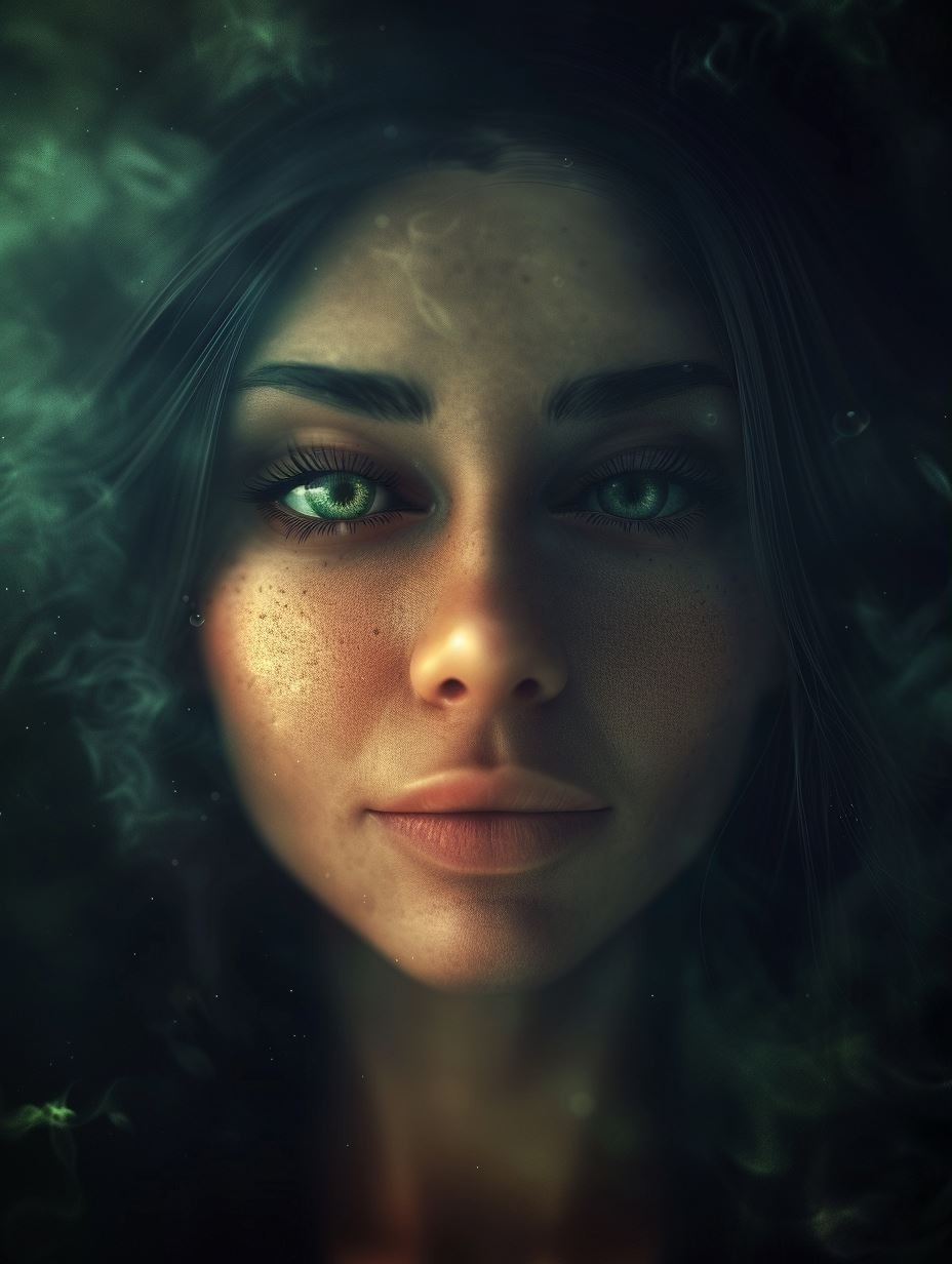Ethereal Forest Spirit Gaze - Image 3