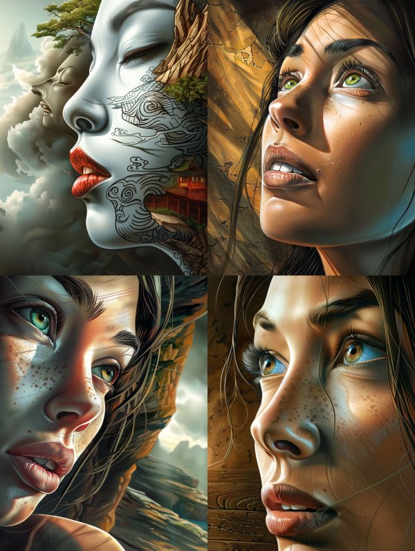 Ethereal Faces of Nature