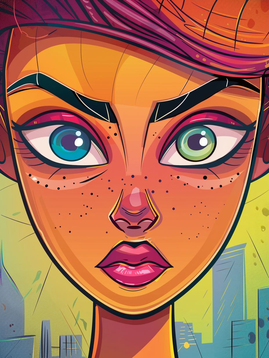 Vibrant Neon Digital Portraiture - Image 3