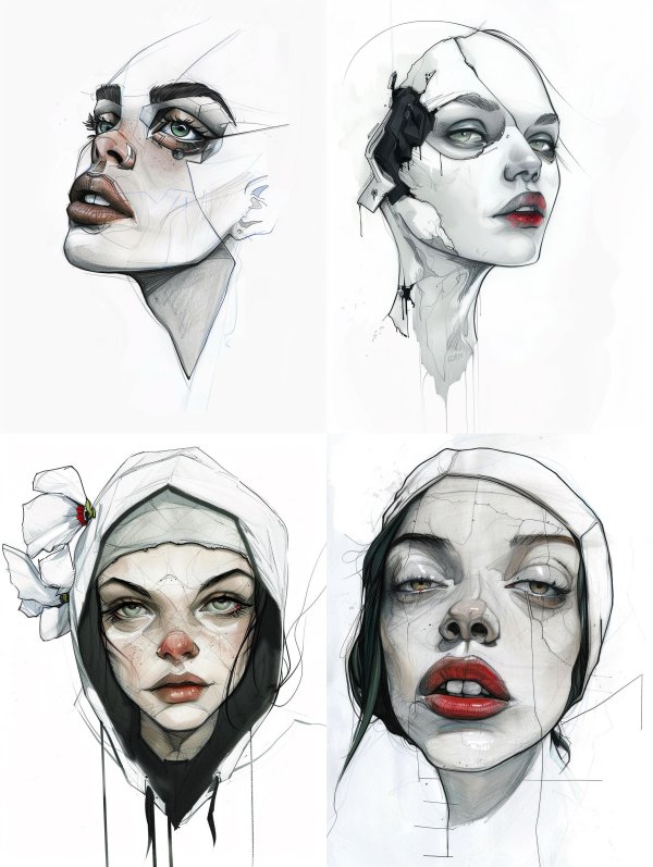 Fragmented Beauty: Surreal Portrait Studies