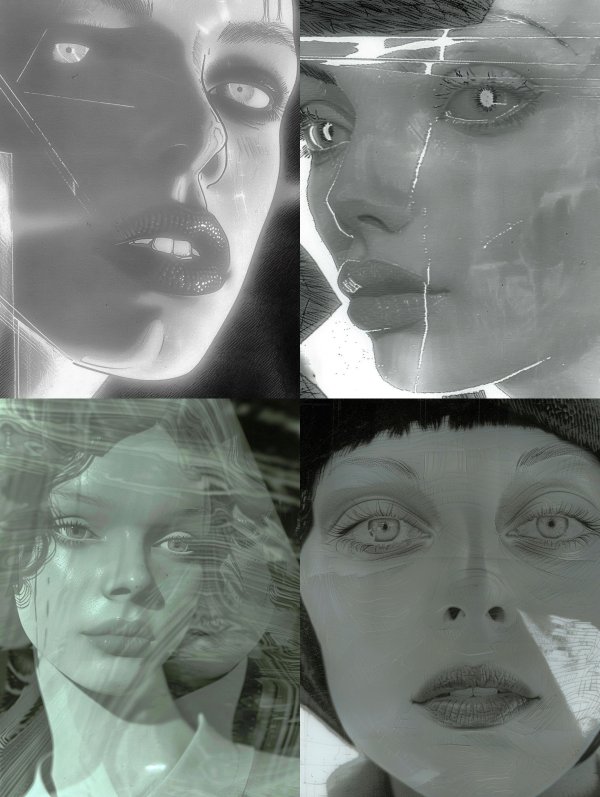 Ethereal Monochrome Digital Portraits