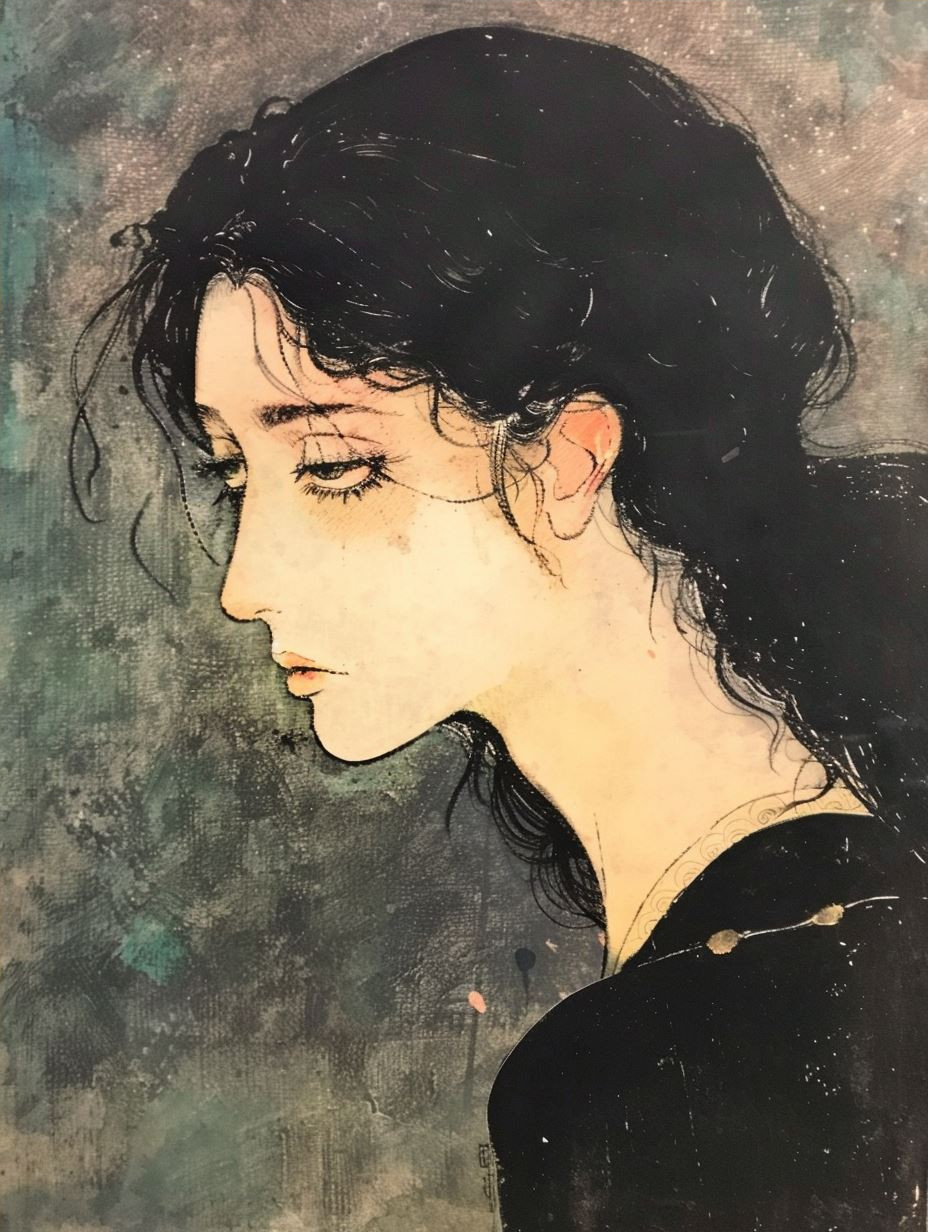 Melancholic Portraits in Ink - Image 4