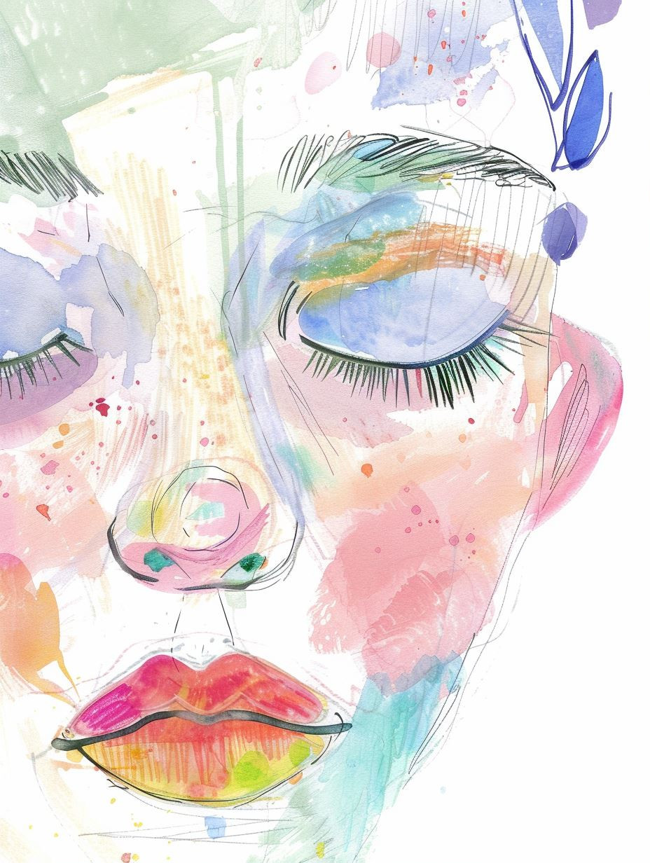 Prismatic Watercolor Dream - Image 1