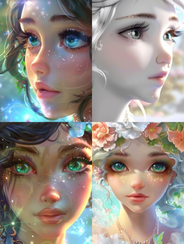 Ethereal Visions of Digital Beauty