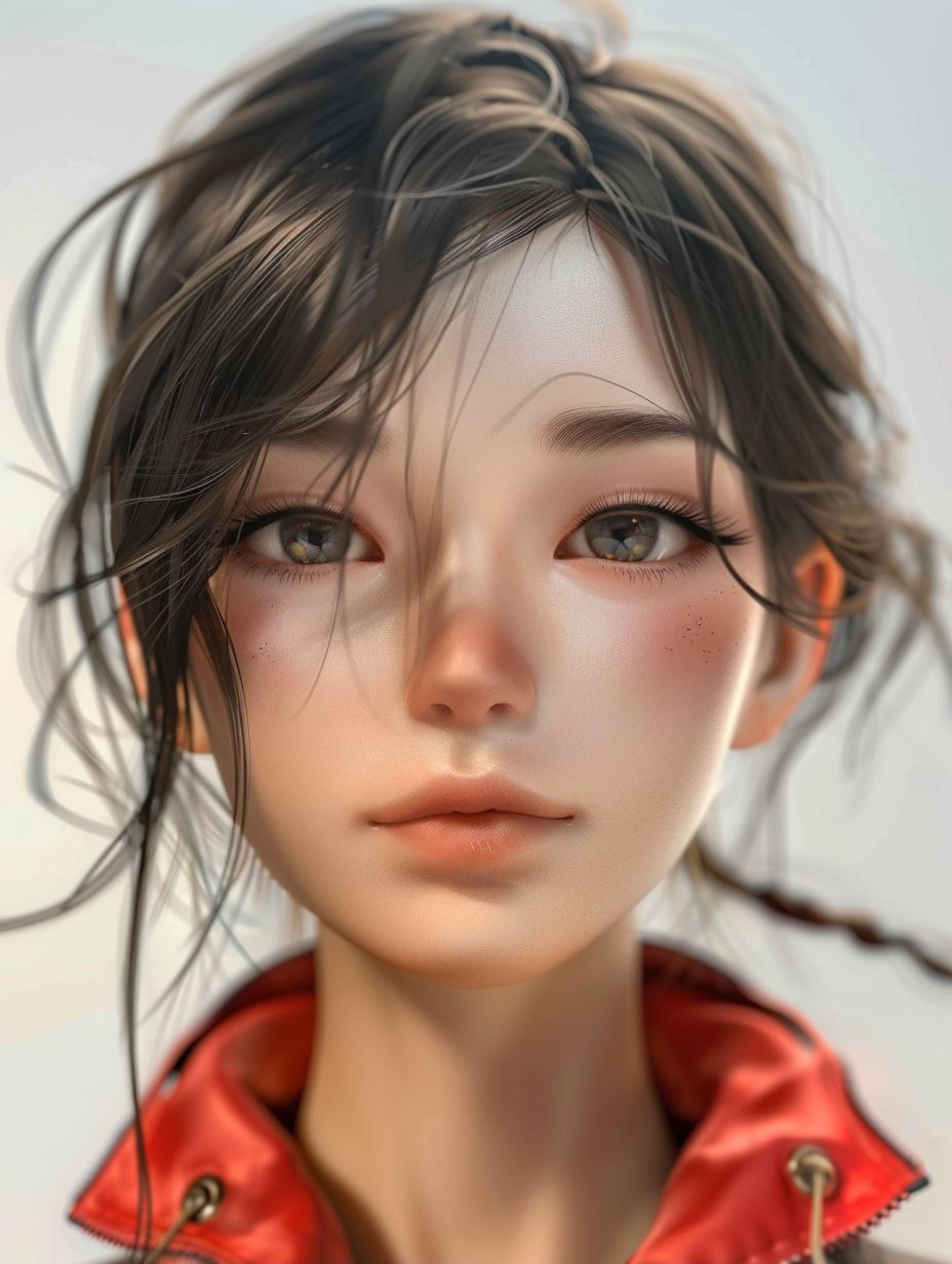 Ethereal Melancholy Digital Portraiture - Image 1