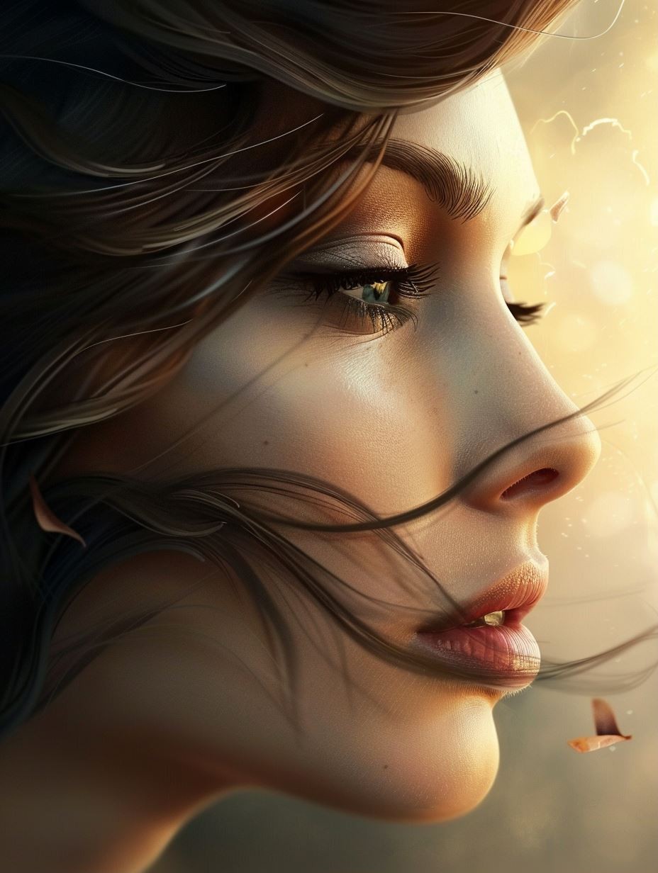 Golden Hour Glow: Ethereal Beauty Portraits - Image 1