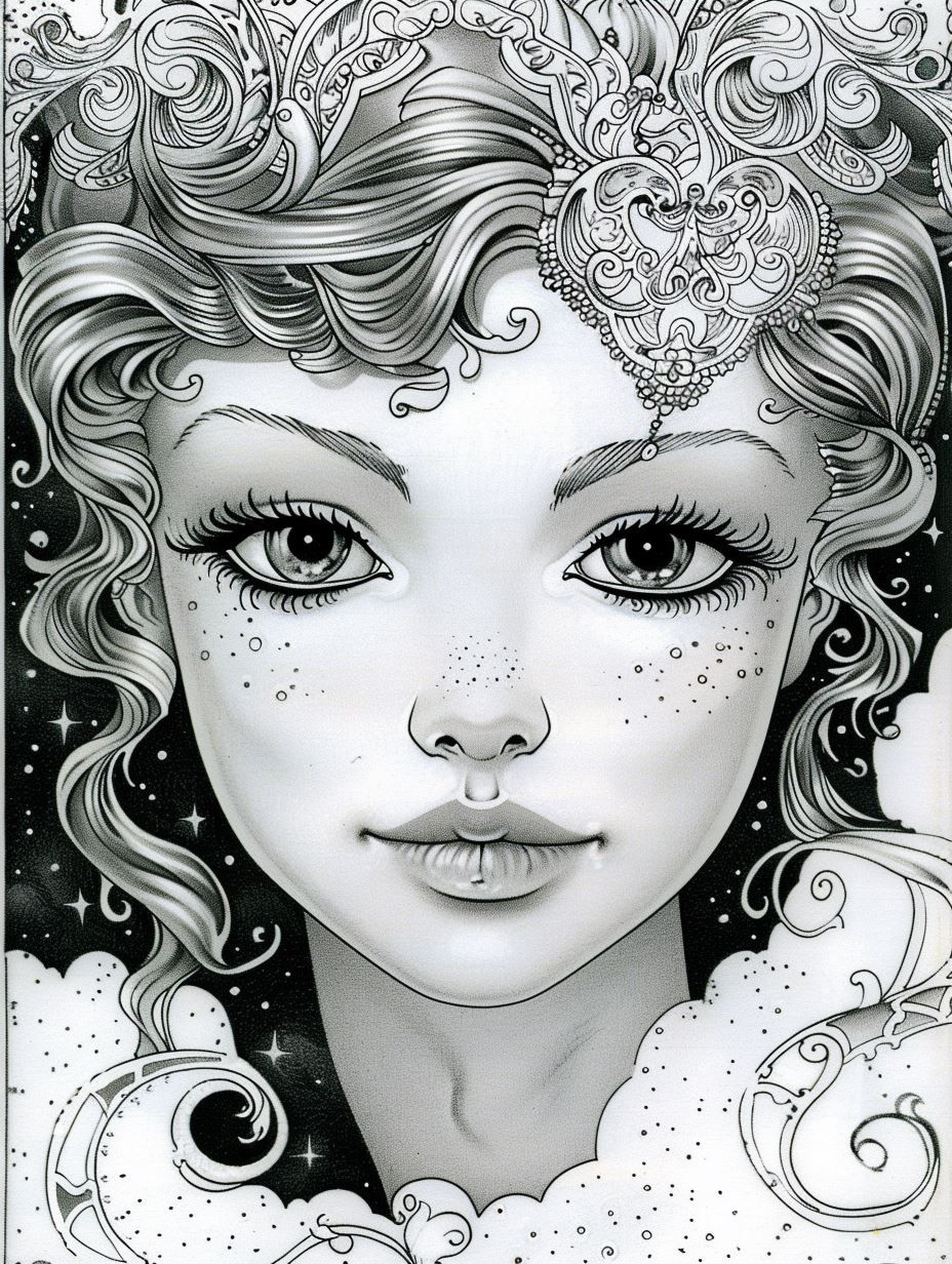 Ethereal Monochrome Gothic Portraits - Image 1