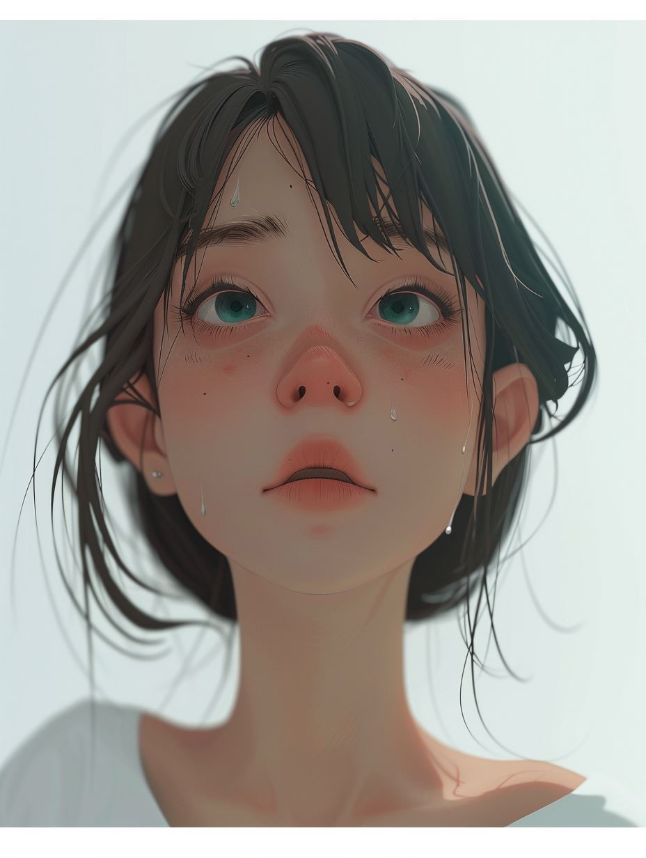 Ethereal Gazes: Anime Portrait Collection - Image 1
