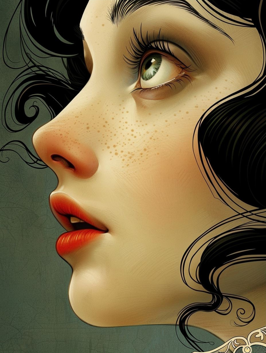Elegant Vintage Portrait Studies - Image 3