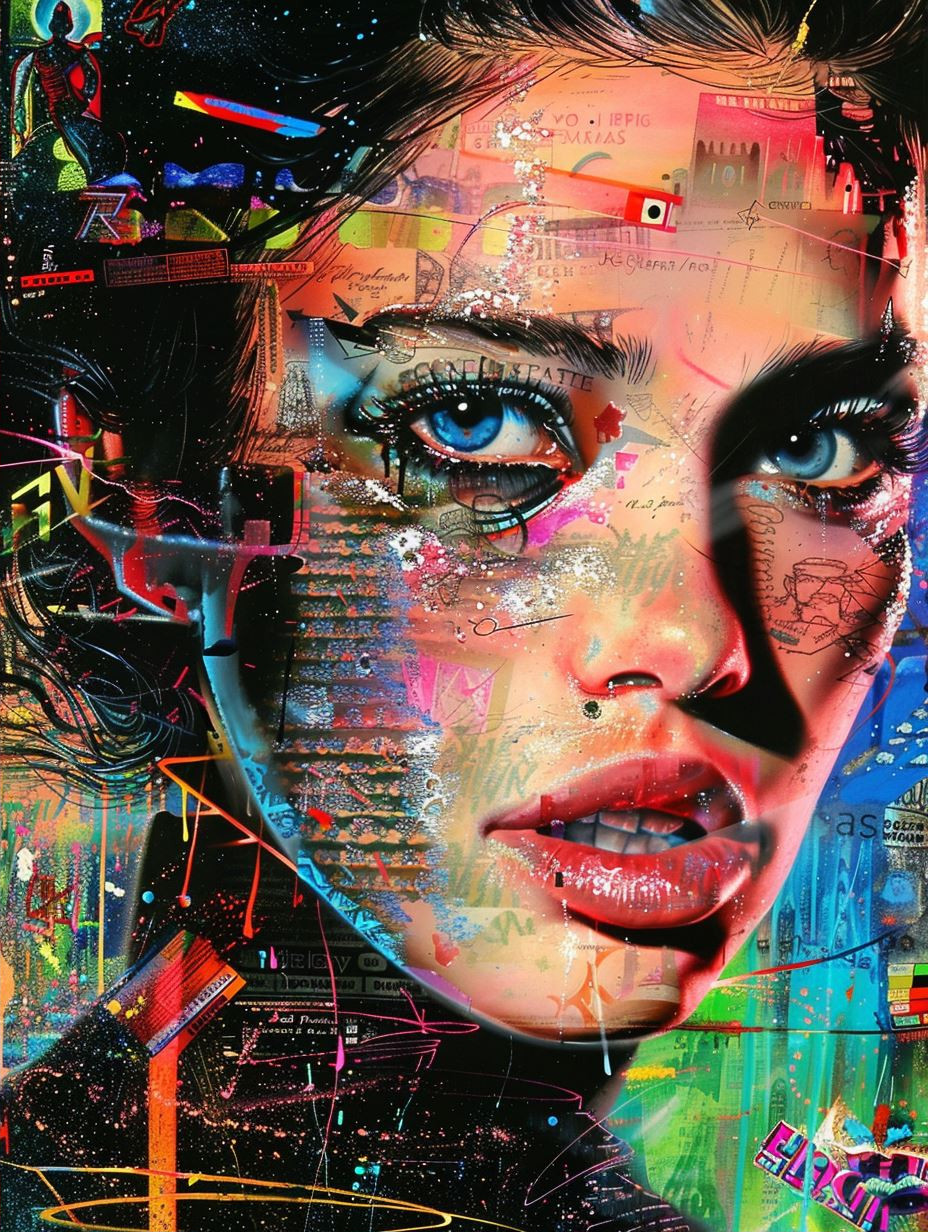 Fragmented Portraits of Neon Emotion - Image 2