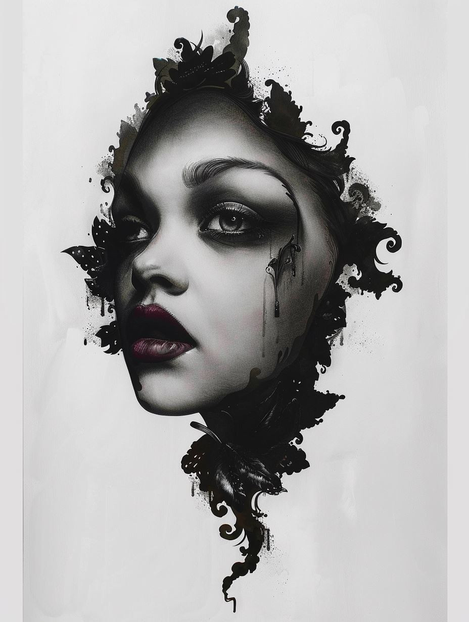 Ink Shadow Elegance - Image 1