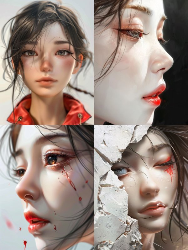 Ethereal Melancholy Digital Portraiture
