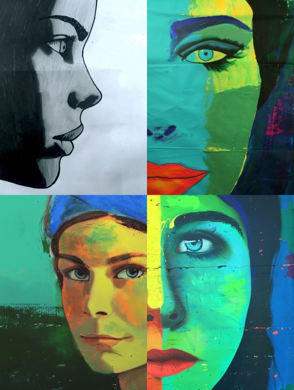 Chromatic Evolution of a Portrait