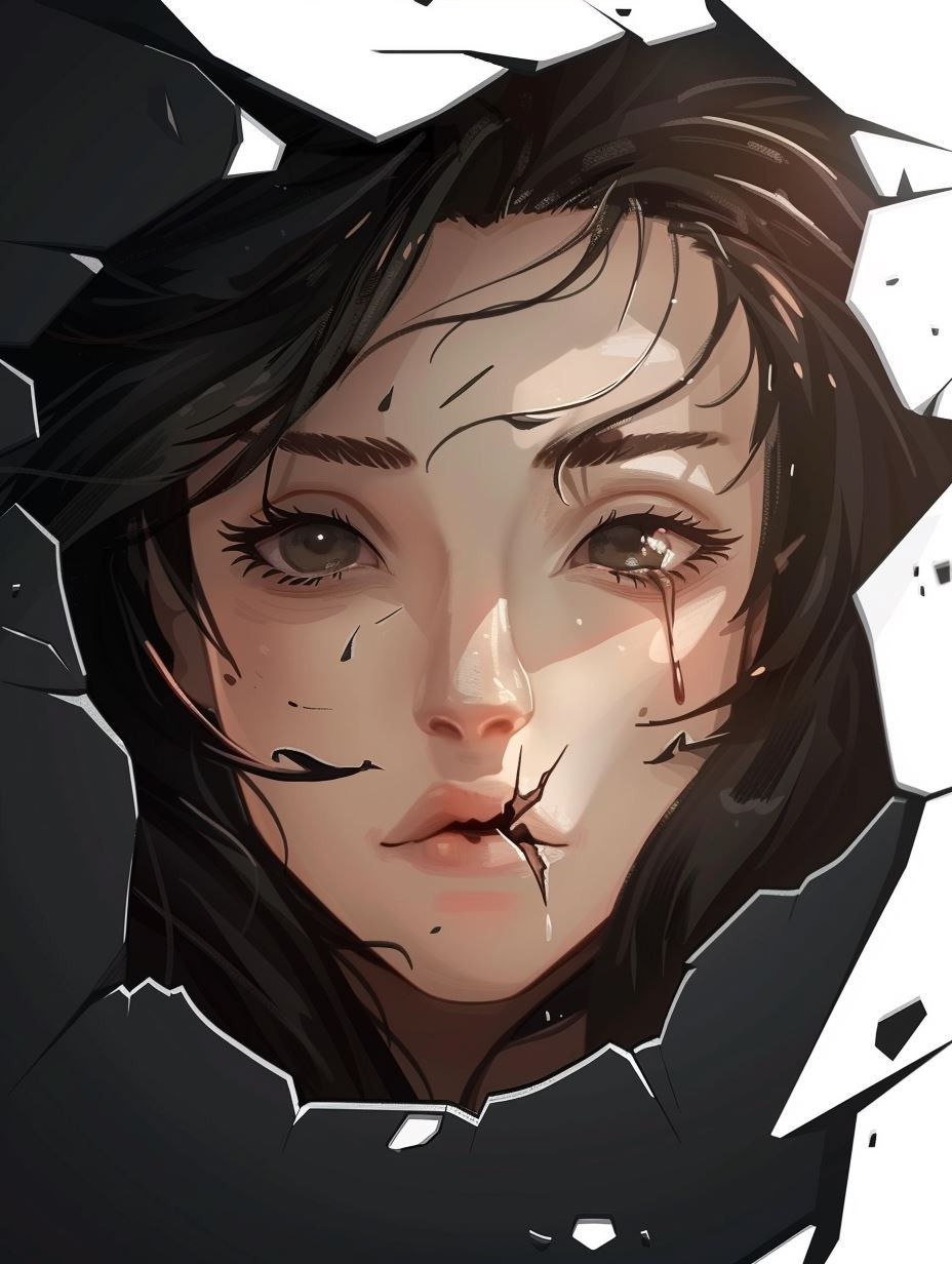 Amber Gaze Ethereal Portrait - Image 4