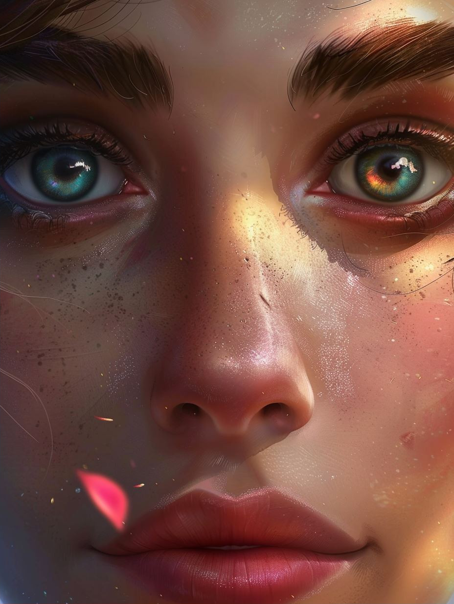 Ethereal Gaze: Hyper-Realistic Digital Portraits - Image 2