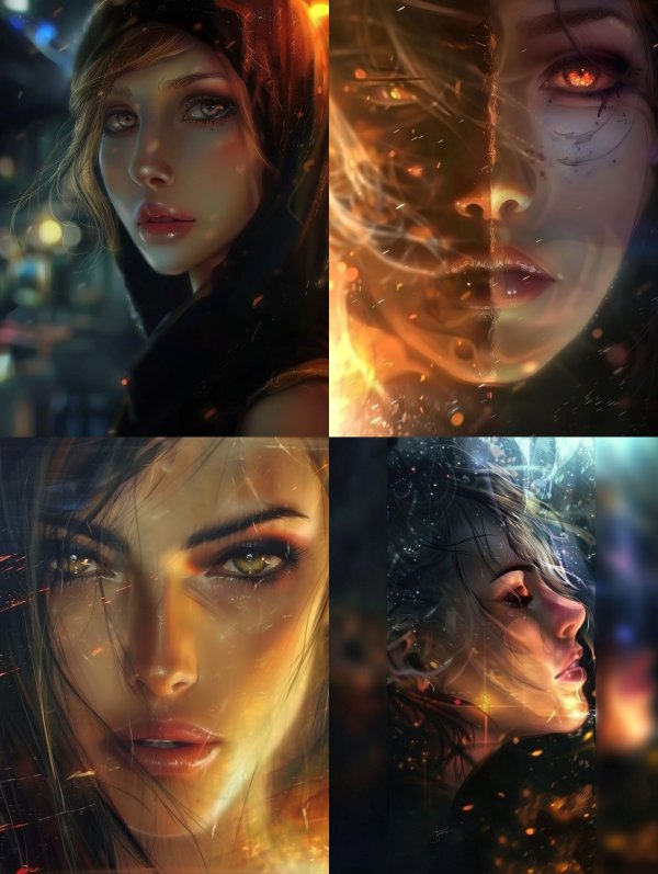 Ethereal Glow in Urban Night