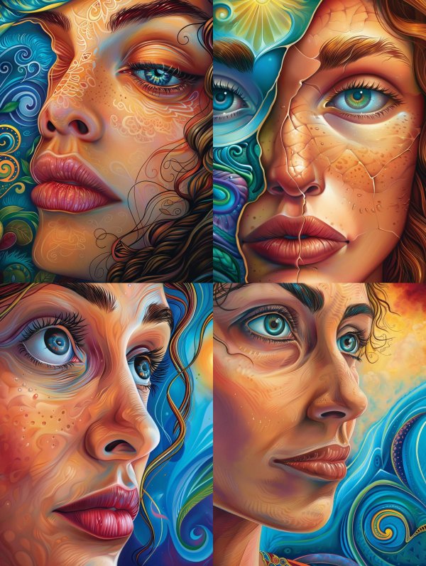 Ethereal Swirls of Feminine Grace