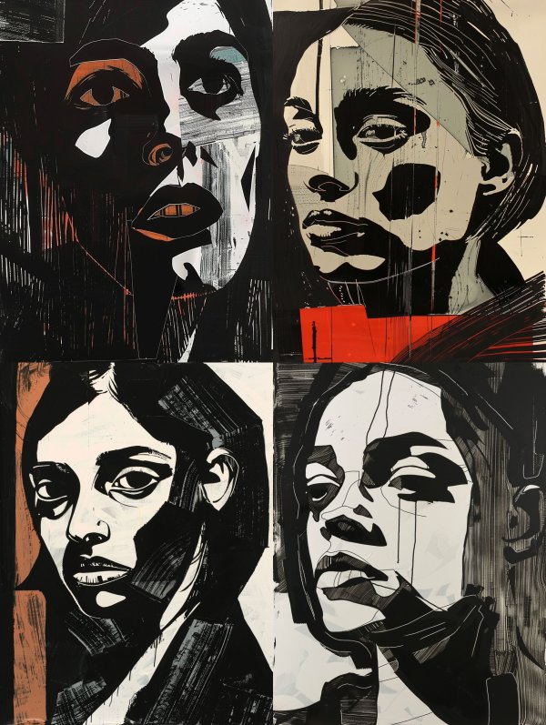 Dramatic High Contrast Portrait Studies