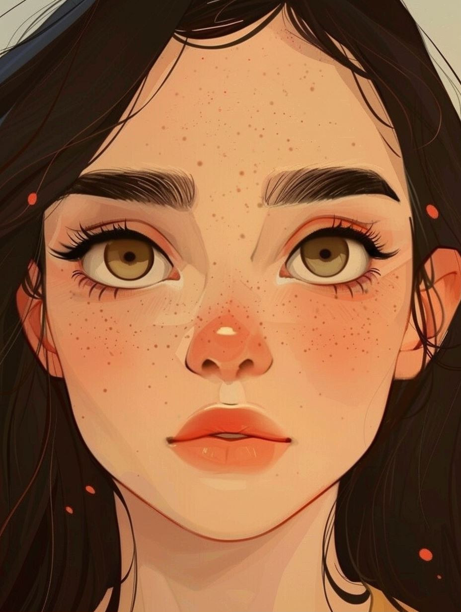 Soft Digital Portrait Art Study - Image 1