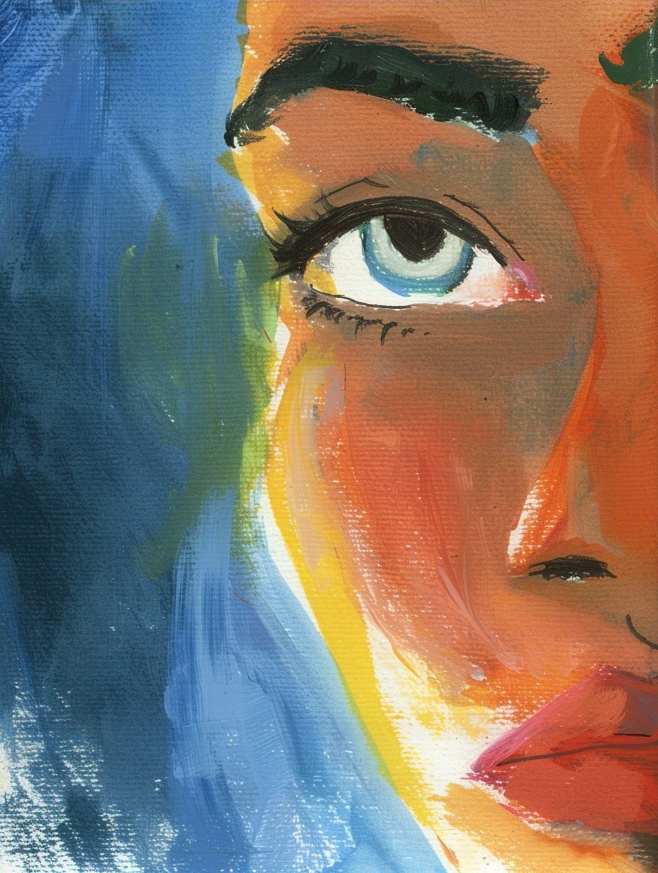 Vibrant Expressionist Portrait Studies - Image 3
