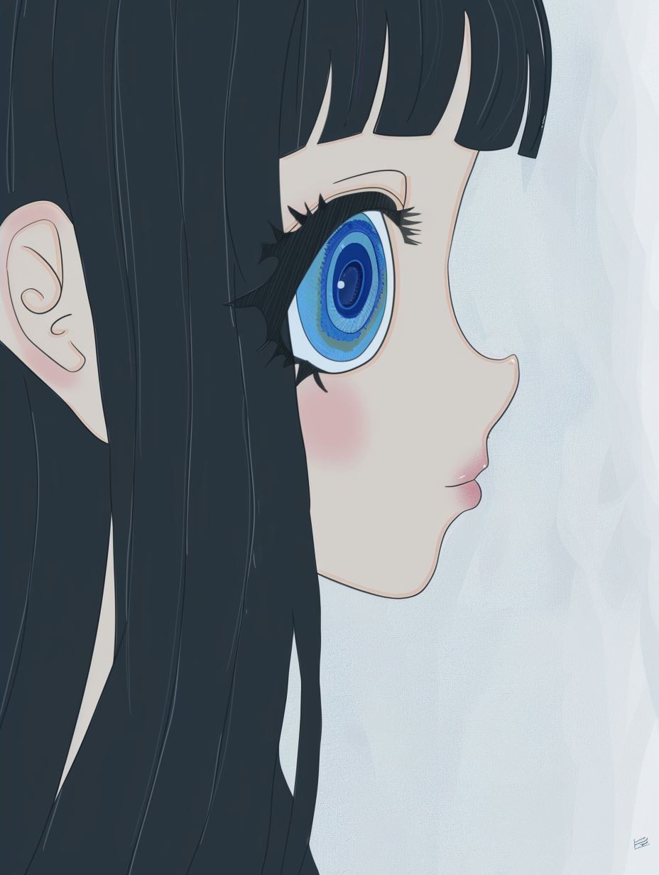 Melancholy Blue Dream Portrait - Image 2