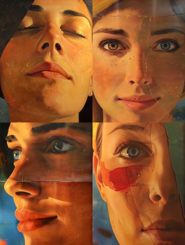 Fragmented Portraits of Human Emotion