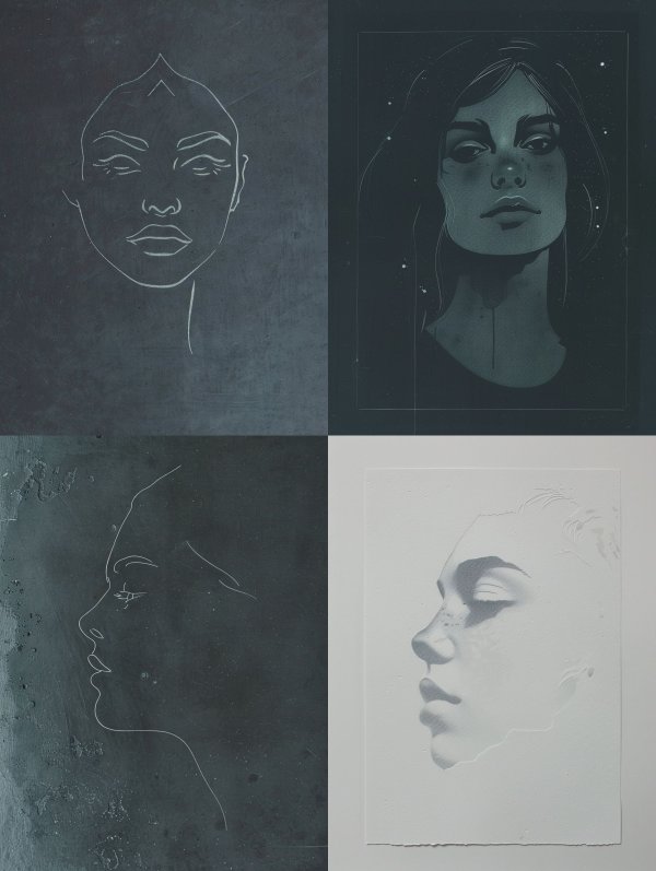 Ethereal Shadows of Human Form