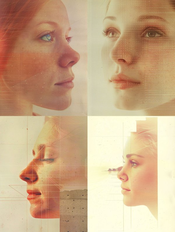 Celestial Gaze in Amber Light