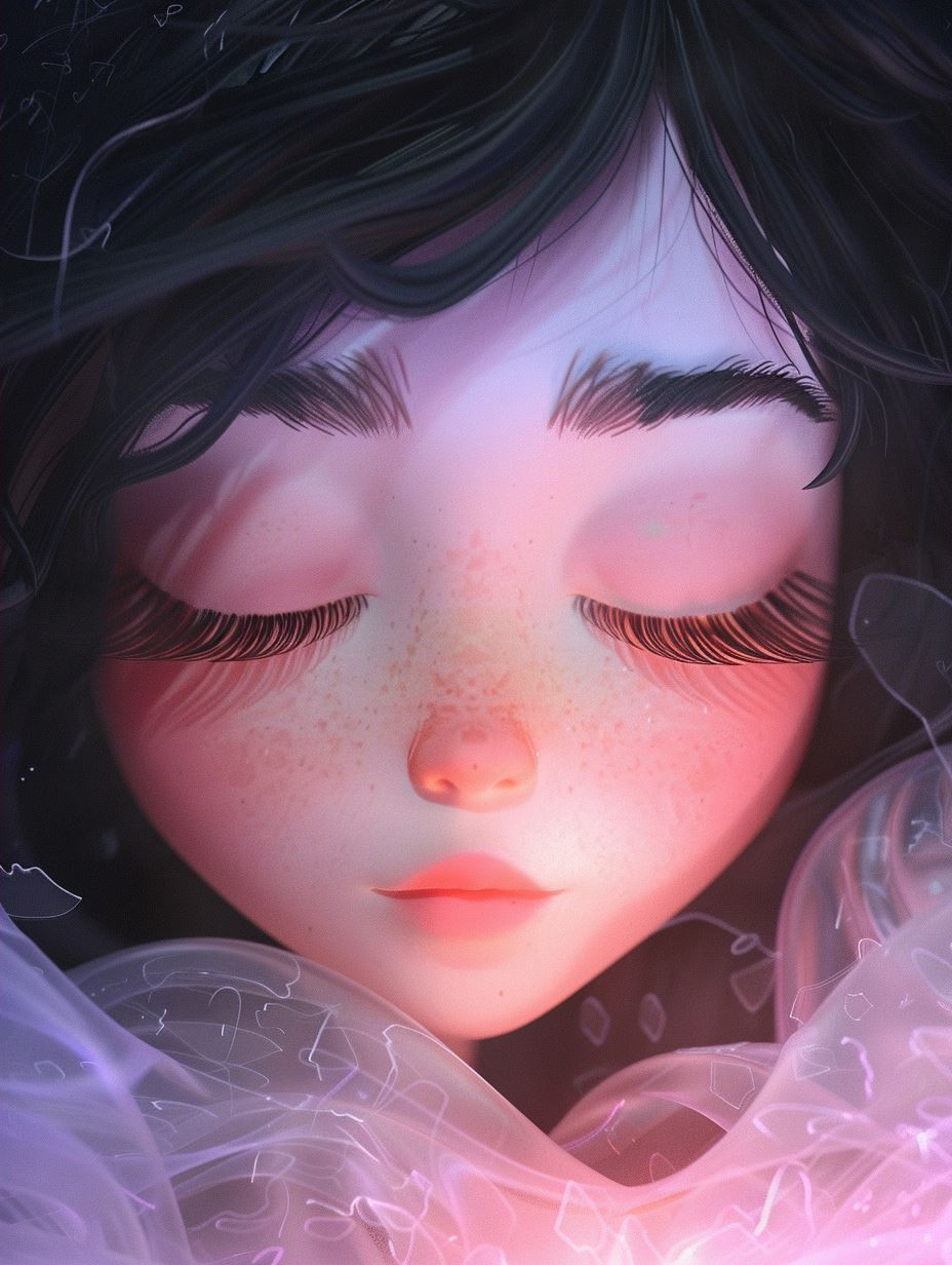 Dreamy Gazes: Ethereal Anime Portraits - Image 2