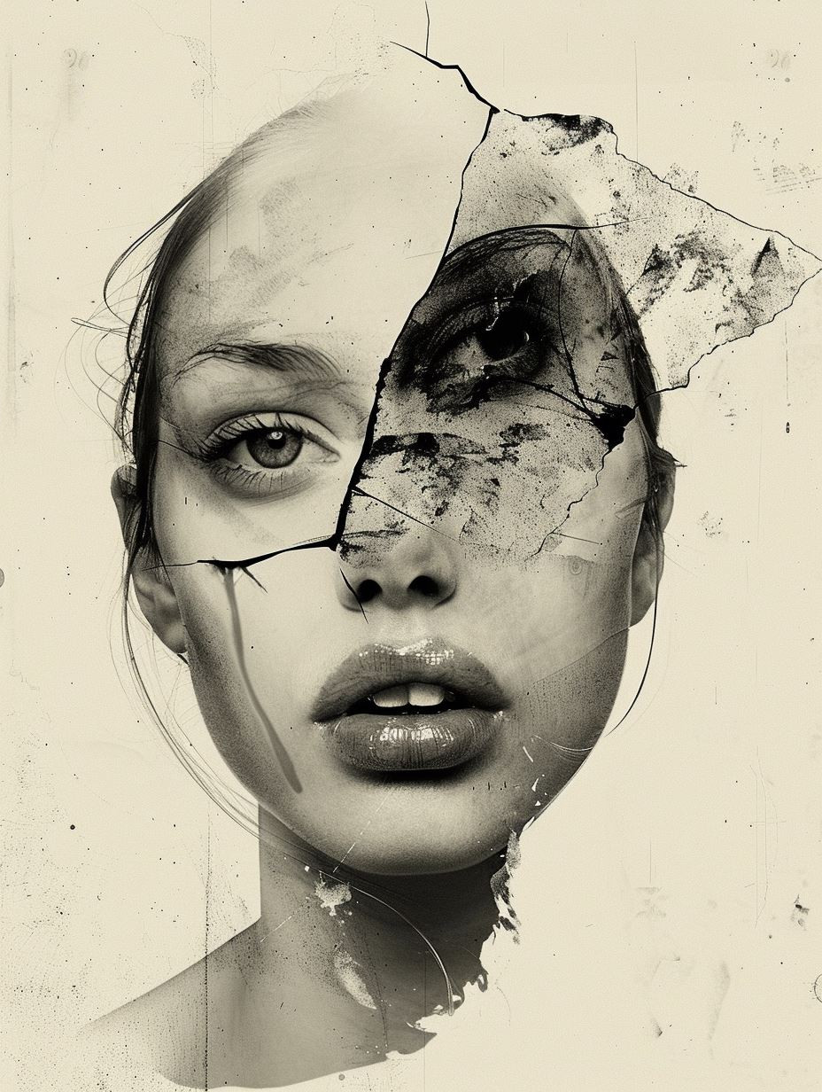 Fragmented Beauty: A Study in Contrast - Image 4