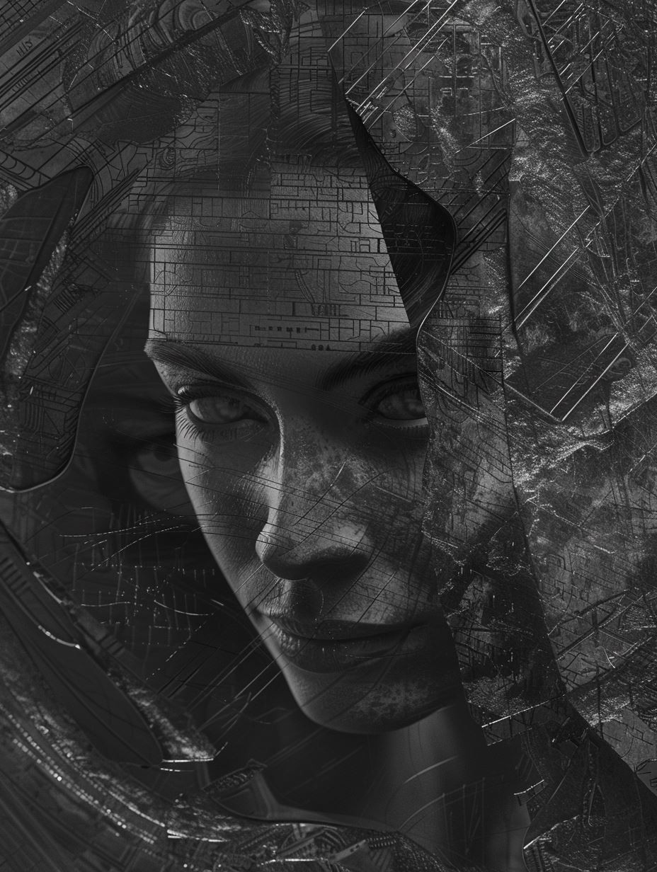 Frozen Gaze Through Shattered Glass - Image 2
