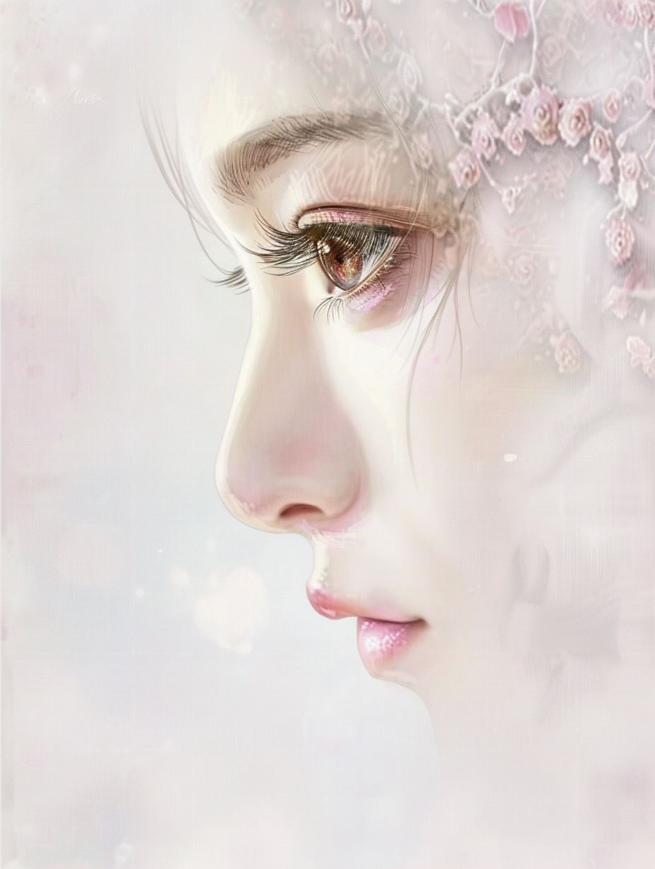 Ethereal Dreams of a Floral Maiden - Image 1