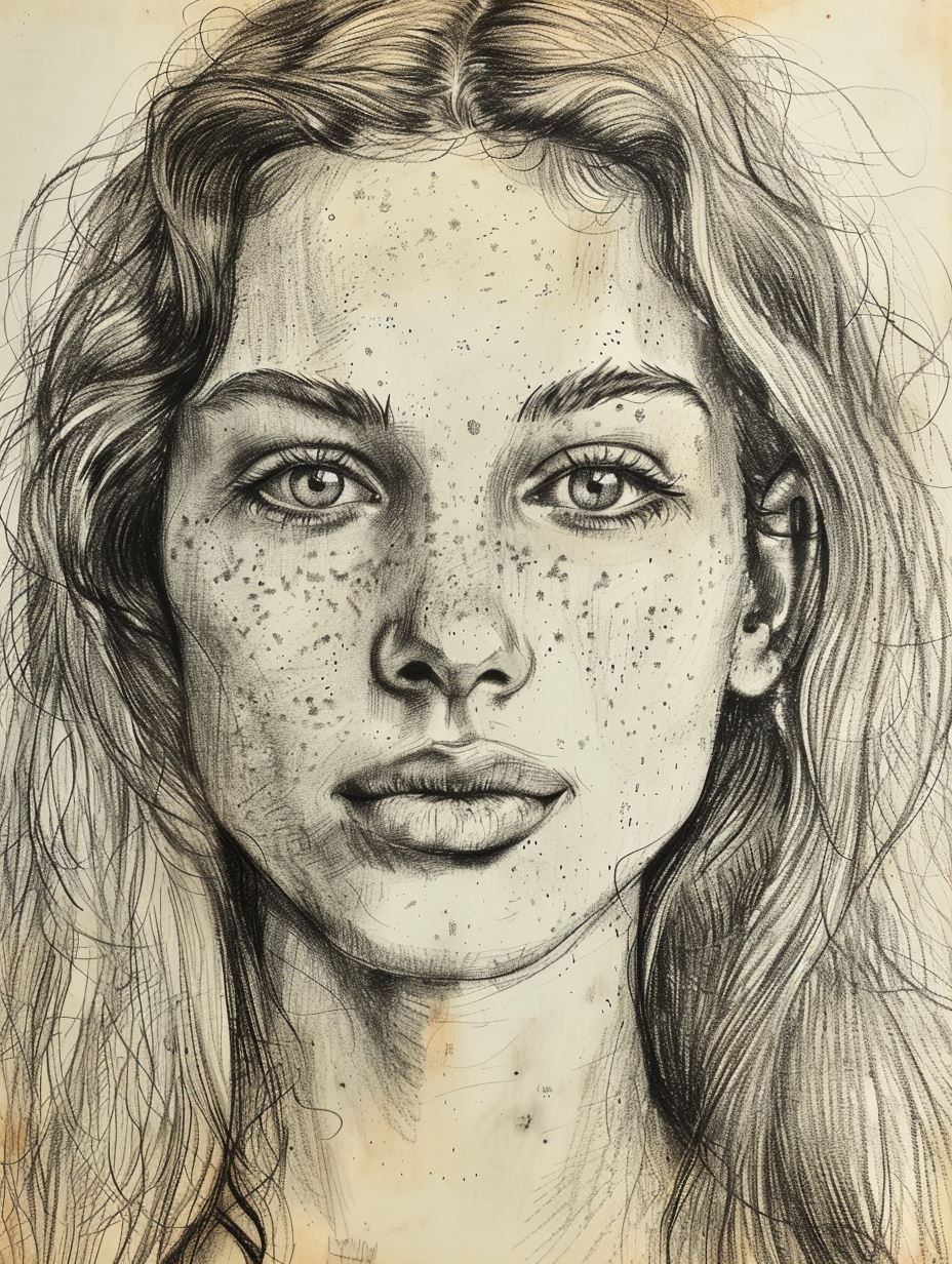 Ethereal Charcoal Portrait Study