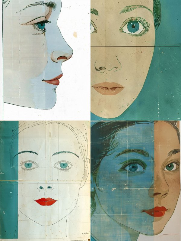 Abstract Female Portrait Study