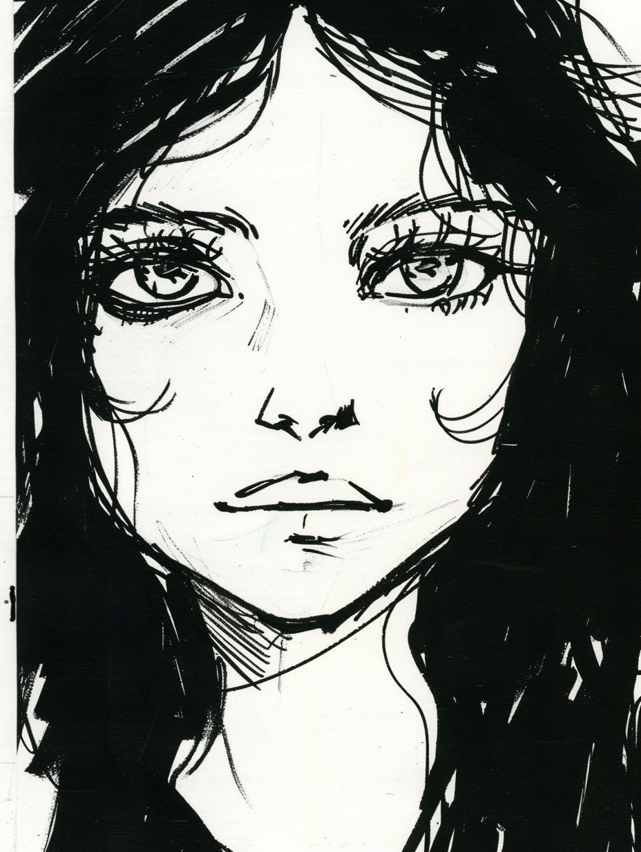 Expressive Ink Portrait Sketches - Image 3