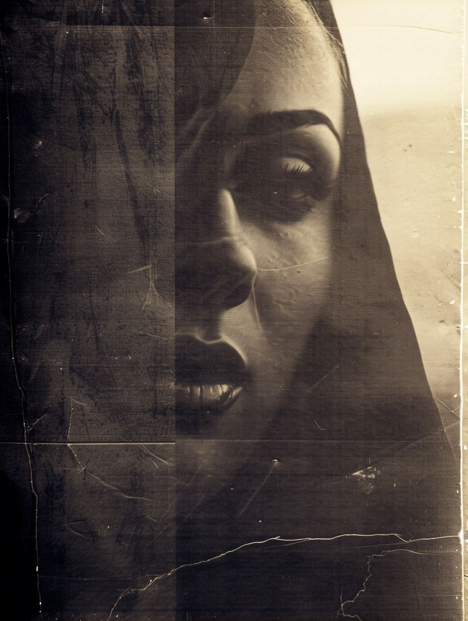 Ethereal Shadows and Vintage Grain - Image 2