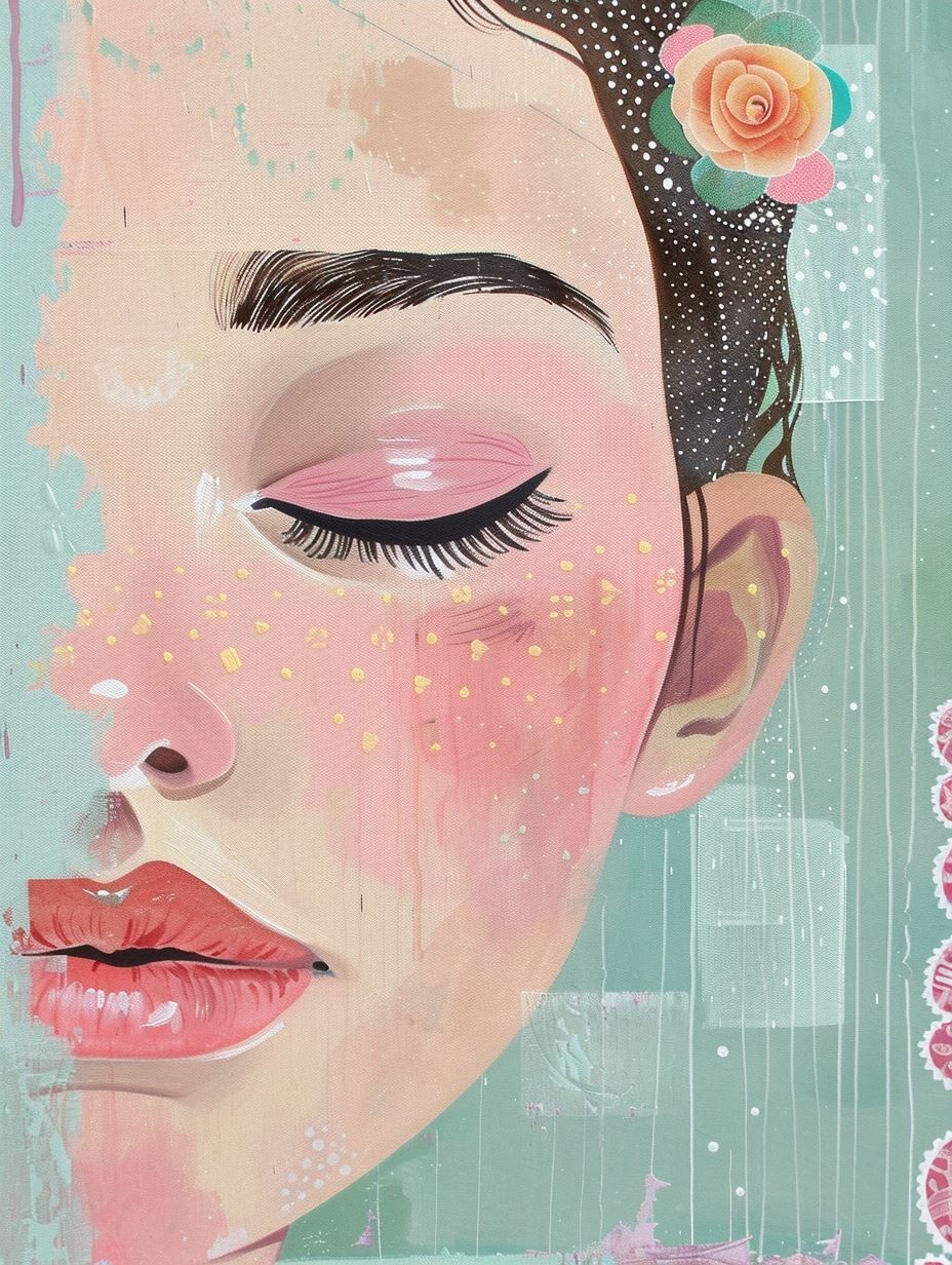 Floral Dream Pastel Portrait - Image 4