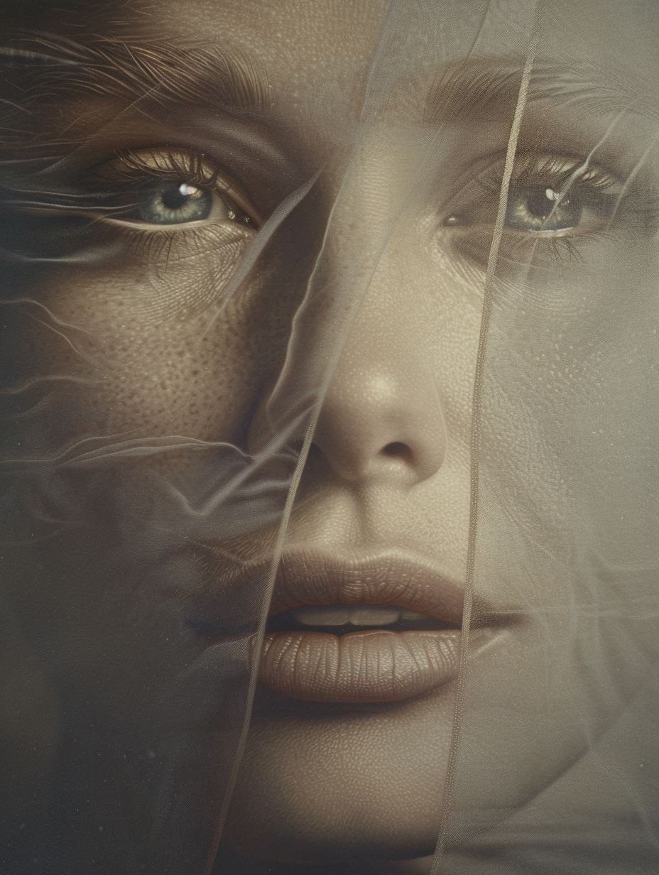 Ethereal Whispers of Dreamy Faces - Image 1