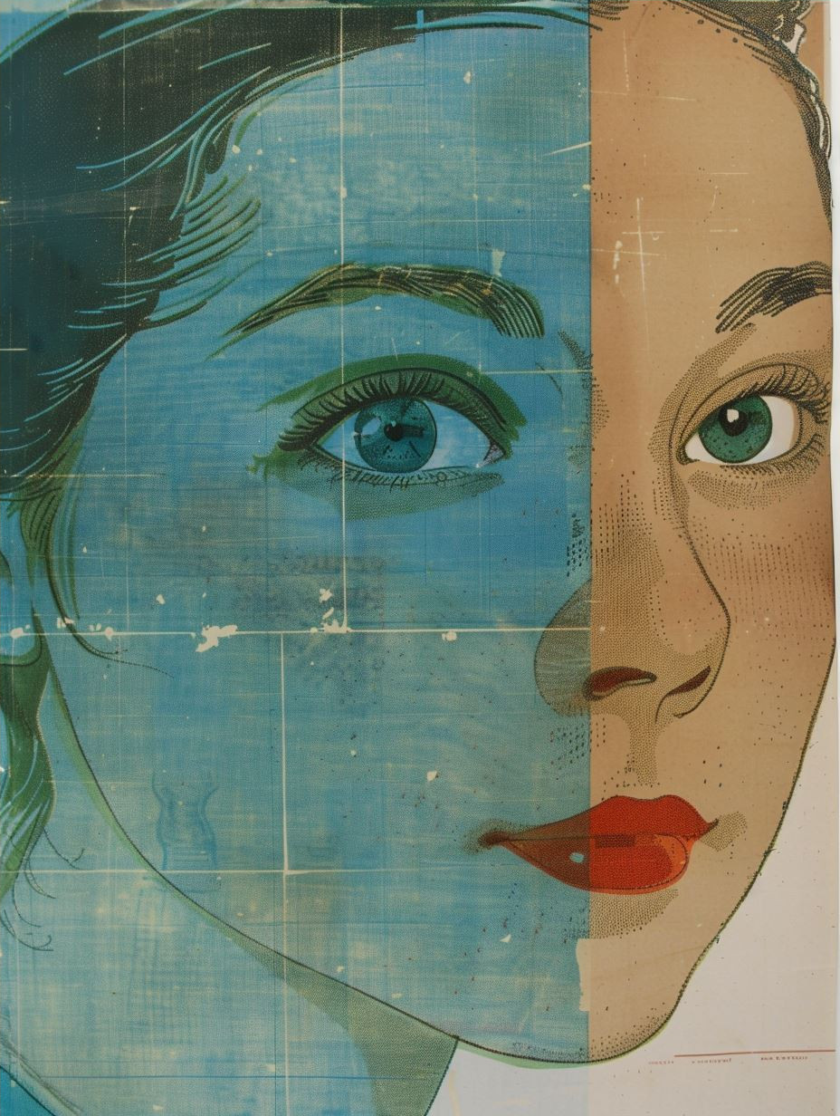 Abstract Female Portrait Study - Image 4