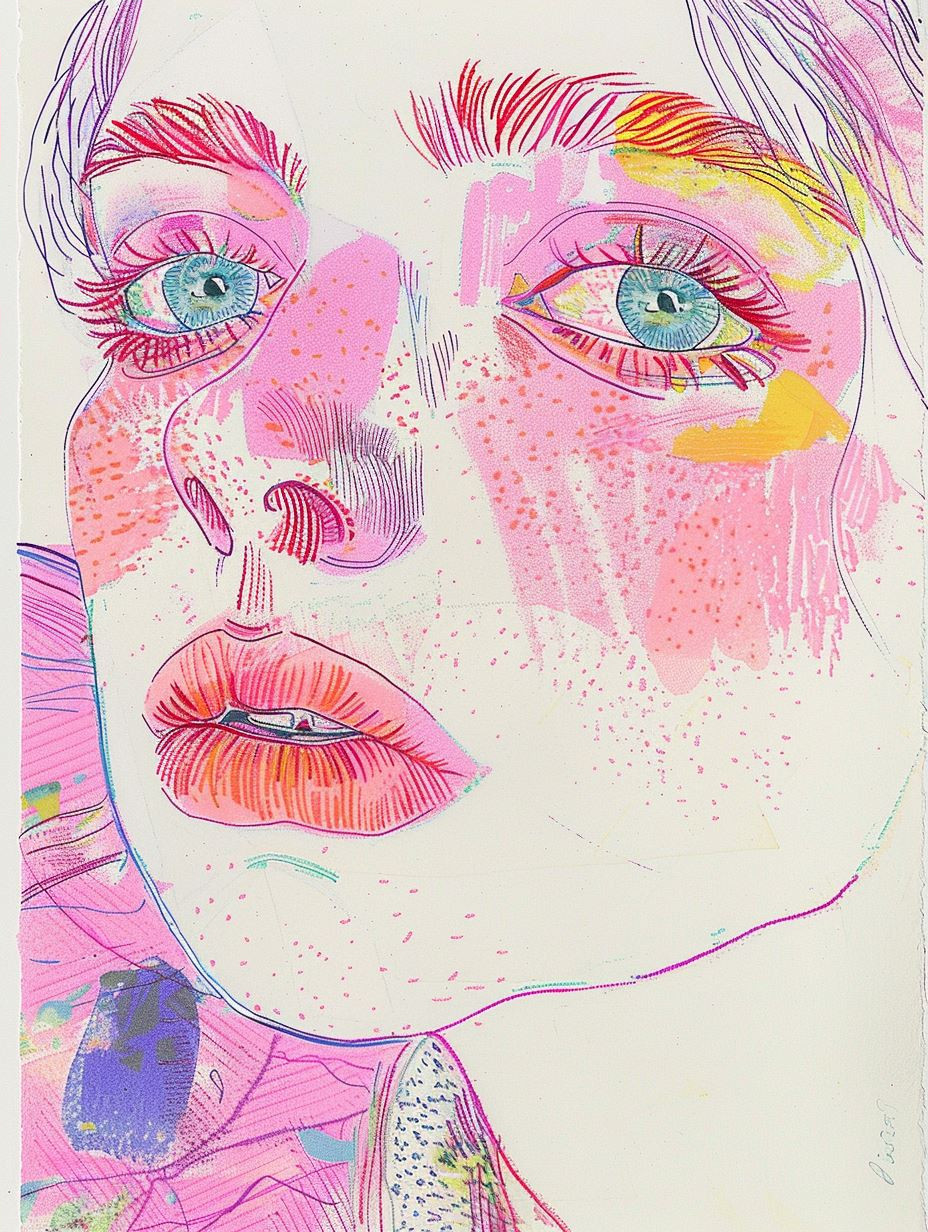Abstract Violet Gaze - Image 4